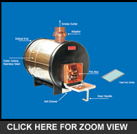 Wood Fired Water heater